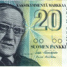 20 марок 1993 года. Финляндия. р122(7)