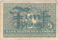 5 пфеннигов 1948 года. ФРГ. р11