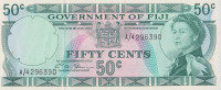 Банкнота 50 центов 1971 года. Фиджи. р64b