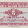 5 франков 1942 года. Французская Западная Африка. р28а(1)