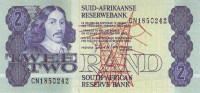 Банкнота 2 ранда 1978-1980 годов. ЮАР. р118d