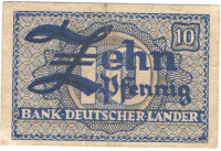 10 пфеннигов 1948 года. ФРГ. р12