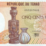 500 франков 1987 года. Чад. р9b