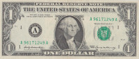 Банкнота 1 доллар 1969 года. США. р449аА