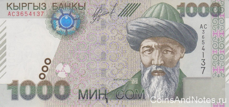 1000 сом 2000 года. Киргизия. р18