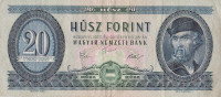 Банкнота 20 форинтов 1969 года. Венгрия. р169f