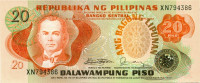 20 песо 1978 года. Филиппины. р162a
