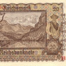 20 марок 1939 года. Германия. р185