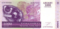 1000 ариари 2004 года. Мадагаскар. р89а