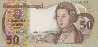 Банкнота 50 эскудо 1980 года. Португалия. р174b(8)