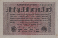 50 миллионов марок 1923 года. Германия. р109а(2)