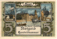 5 марок 22.02.1922 года. Мемель, нотгельд.