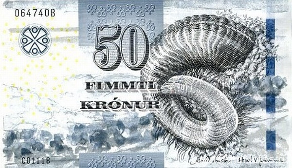 50 крон 2011 года. Фарерские острова. р29
