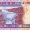 5000 леоне 2002 года. Сьерра-Леоне. р27а