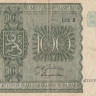 100 марок 1945 года. Финляндия. р88(4)