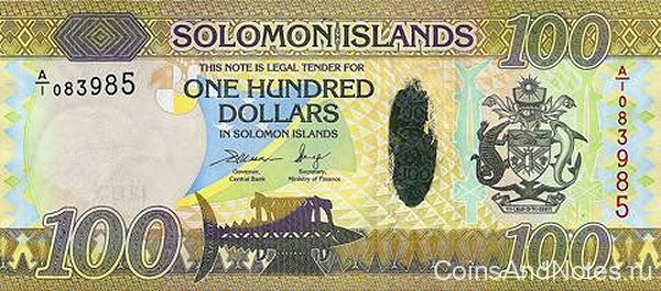 100 долларов 2015 года. Соломоновы острова. р 36