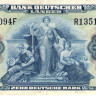 10 марок 22.08.1949 года. ФРГ. р16а