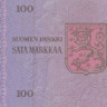 100 марок 1976 года. Финляндия. р109а(41)