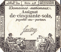 50 солей 04.01.1792 года. Франция. рА56