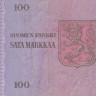 100 марок 1976 года. Финляндия. р109а(17)