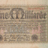 1 миллиард марок 09.05.1923 года. Германия. р114(3)