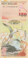 50 долларов 2009 года. Бермудские острова. р61А