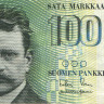 100 марок 1986 года. Финляндия. р119(27)