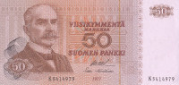 50 марок 1977 года. Финляндия. р108а(83)