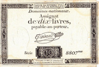 10 ливров 24.10.1792 года. Франция. рА66b