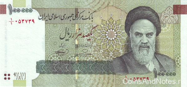 100 000 риалов 2010-2014 годов. Иран. р151a