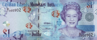 Банкнота 1 доллар 2010 года. Каймановы острова. р38а