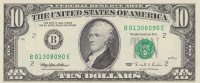 10 долларов 1995 года. США. р499(B)