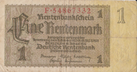 1 рентмарка 1937 года. Германия. р173b(1)