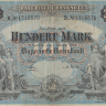 100 марок 1900 года. Германия. Бавария. рS922