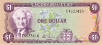 1 доллар 1982-1986 годов. Ямайка. р64b