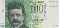 100 марок 1986 года. Финляндия. р119(10)