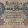 20 марок 10.09.1909 года. Германия. р37