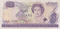 Банкнота 2 доллара 1987-1991 годов. Новая Зеландия. р170b