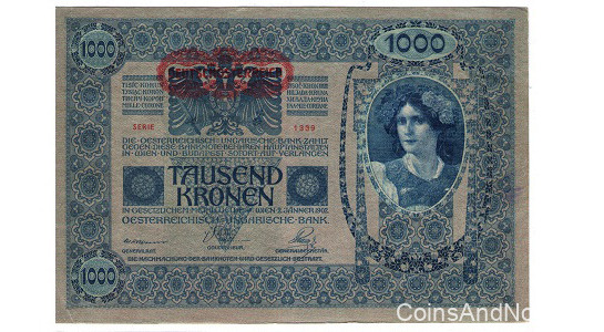 1000 крон 1919 года. Австрия. р57а