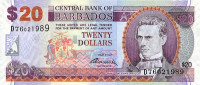 20 долларов 01.05.2007 года. Барбадос. р69b
