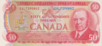 Банкнота 50 долларов 1975 года. Канада. р90b