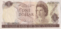 Банкнота 1 доллар 1967-1981 годов выпуска. Новая Зеландия. р163d