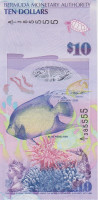 Банкнота 10 долларов 2009 года. Бермудские острова. р59а(2)
