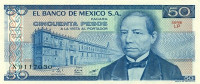 50 песо 27.01.1981 года. Мексика. р73(LM)