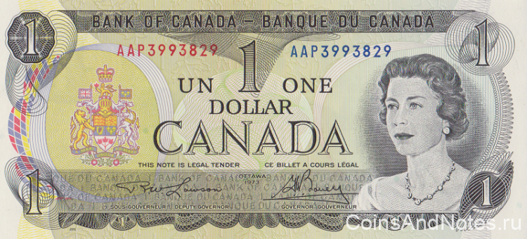 1 доллар 1973 года. Канада. р85а(2)