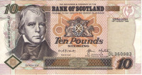 10 фунтов 18.08.1998 года. Шотландия. р120с
