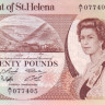 20 фунтов 1986 года. Остров Святой Елены. р10