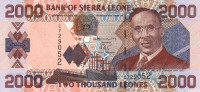 2000 леоне 01.02.2002 года. Сьерра-Леоне. р26а