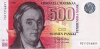 500 марок 1986 года. Финляндия. р120(1)