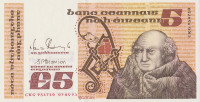 Банкнота 5 фунтов 1993 года. Ирландия. р71с